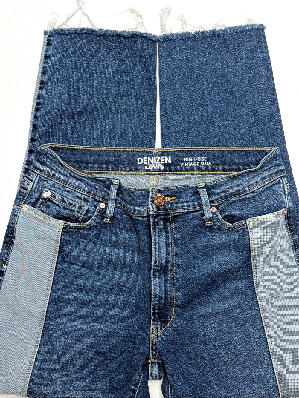 Denizen Levis Two Tone High Rise Vintage Slim Jeans Womens 9 29